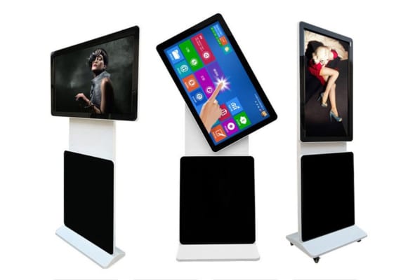 Màn hình quảng cáo LCD chân đứng 55 inch có thể xoay 360 độ theo ý thích